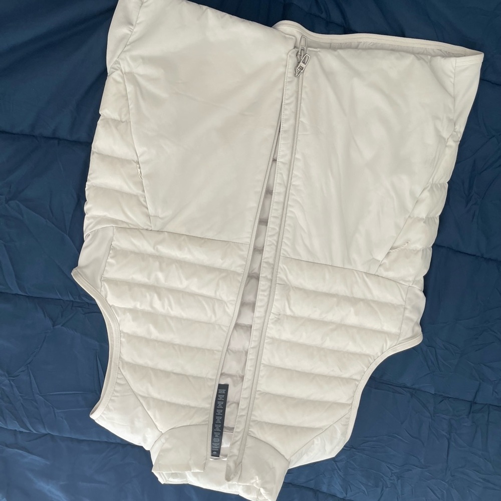 Lululemon Beige White Puffer Vest